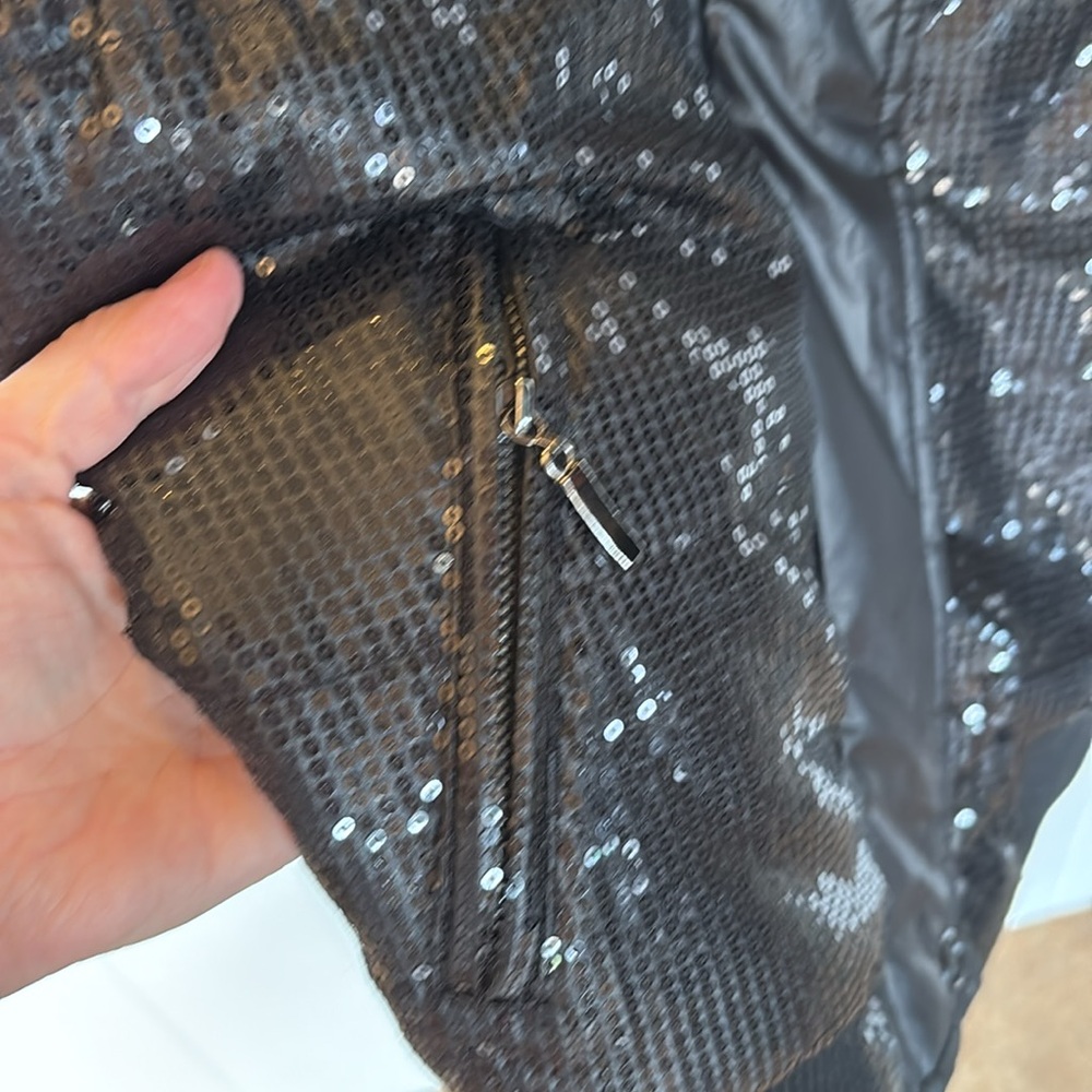 Miss Me sequin puffer Vest! Small - Picture 3 of 5